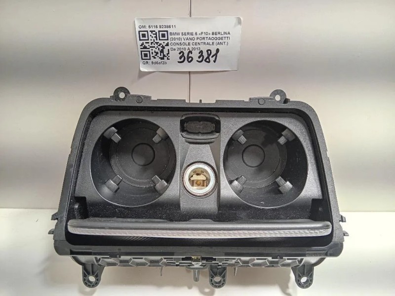 VANO Portaoggetti Console Centrale ANT 5116 9238611 Bmw Serie 5 F10 Berlina 2010