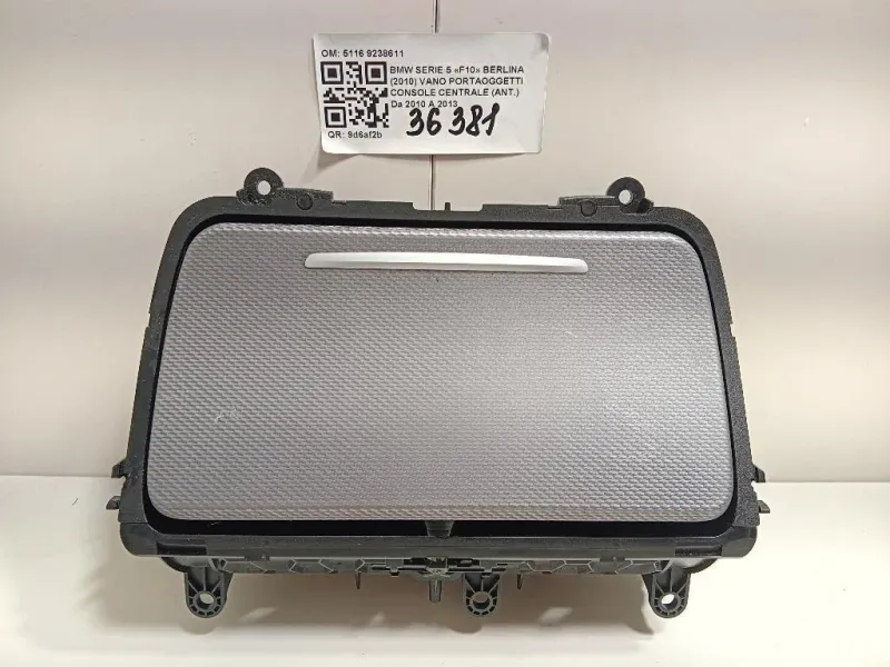 VANO Portaoggetti Console Centrale ANT 5116 9238611 Bmw Serie 5 F10 Berlina 2010