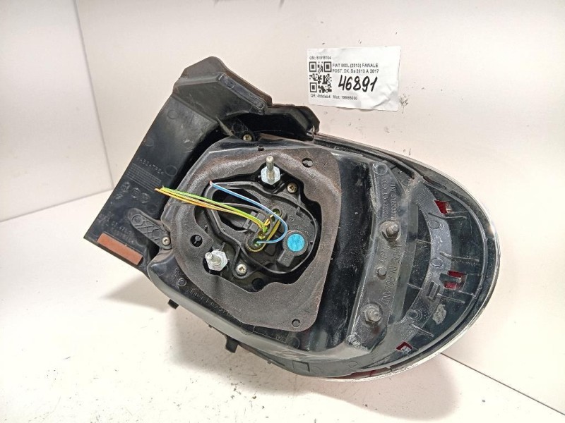 Fanale POST DX 51918104 Fiat 500L 2013
