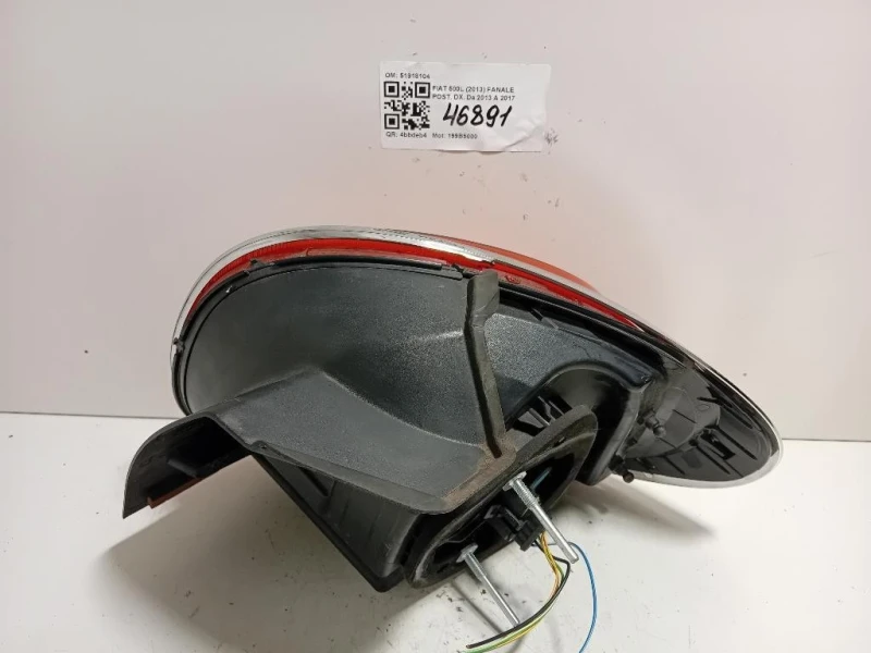Fanale POST DX 51918104 Fiat 500L 2013