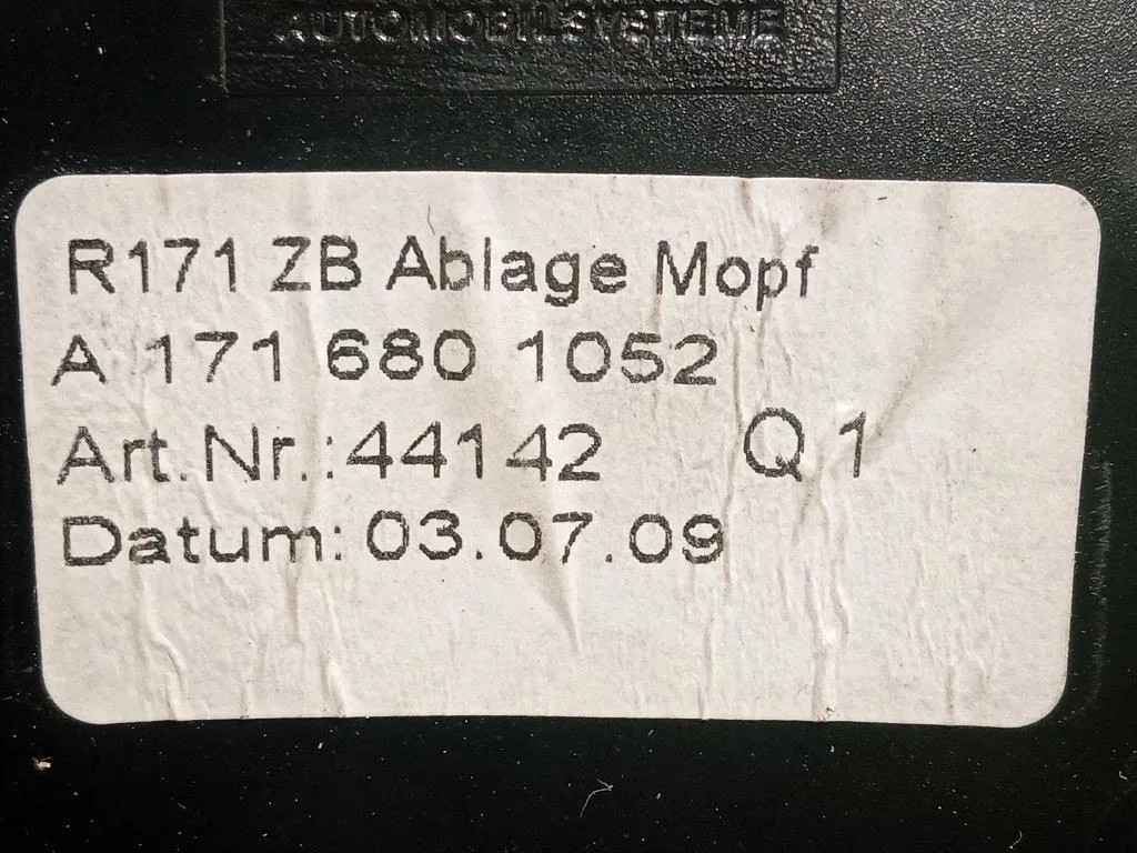 VANO Portaoggetti Console Centrale ANT A1716801052 Mercedes Classe SLK R171 2004