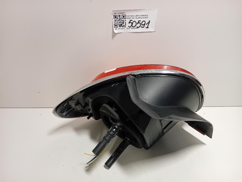 Fanale POST DX 51883571 Fiat 500L 2013