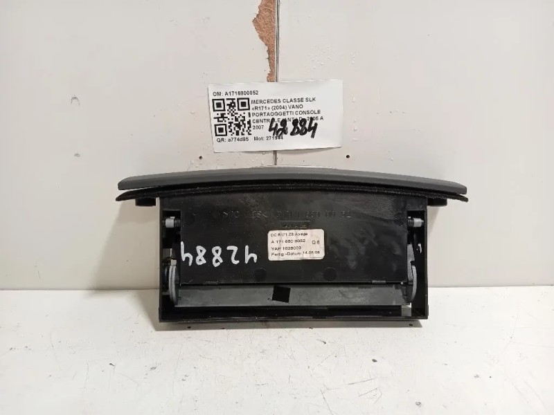 VANO Portaoggetti Console Centrale ANT A1716800052 Mercedes Classe SLK R171 2004