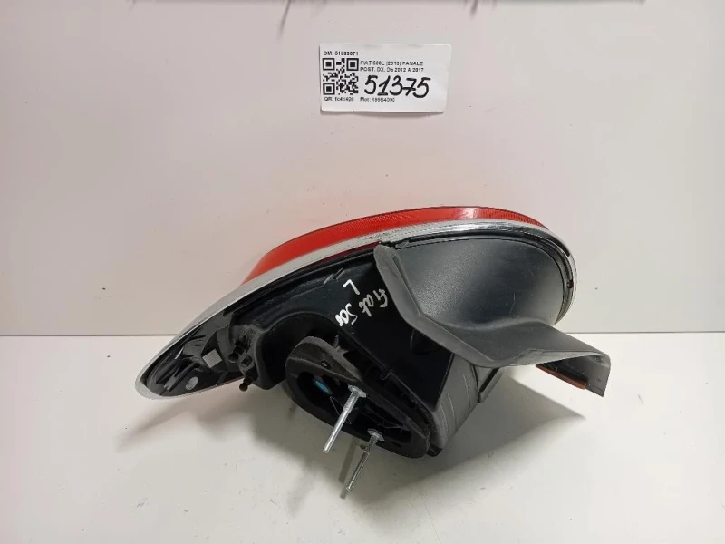 Fanale POST DX 51883571 Fiat 500L 2013