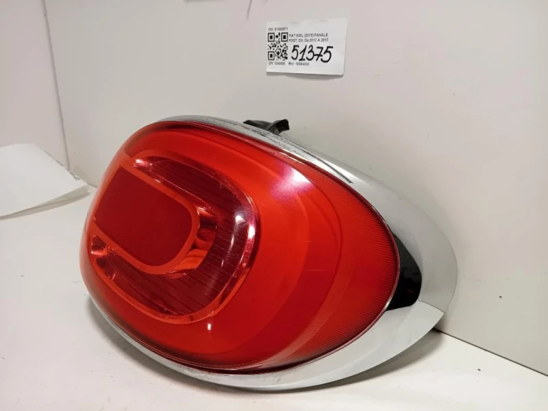 Fanale POST DX 51883571 Fiat 500L 2013