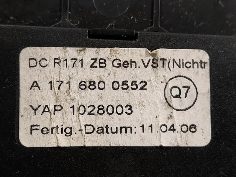 VANO Portaoggetti Cruscotto INF A1716800552 Mercedes Classe SLK R171 2004