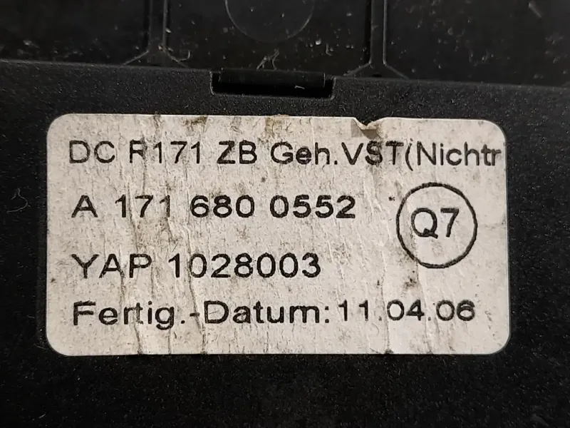 VANO Portaoggetti Cruscotto INF A1716800552 Mercedes Classe SLK R171 2004