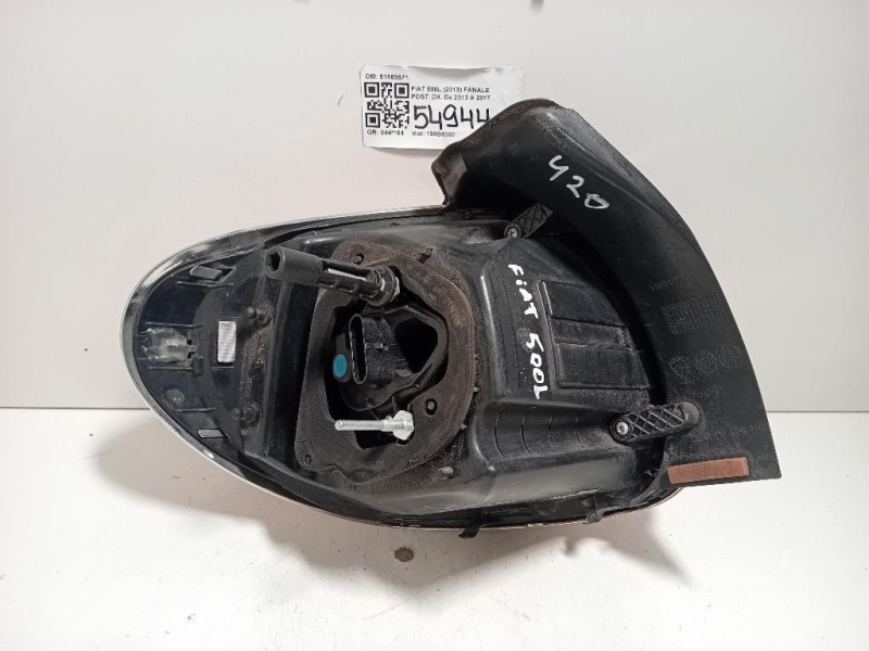 Fanale POST DX 51883571 Fiat 500L 2013