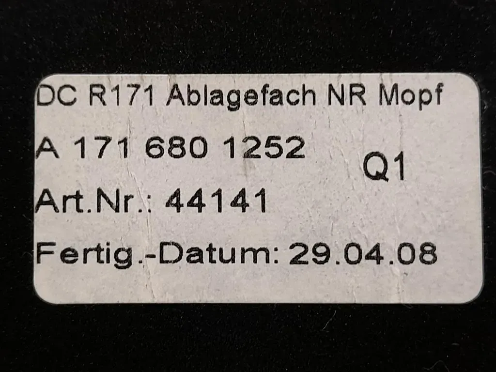 VANO Portaoggetti Cruscotto INF A1716800552 Mercedes Classe SLK R171 2008