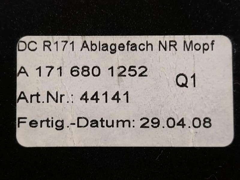 VANO Portaoggetti Cruscotto INF A1716800552 Mercedes Classe SLK R171 2008