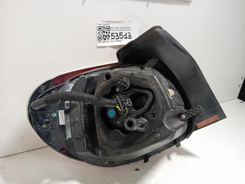 Fanale POST DX 51883571 Fiat 500L 2013