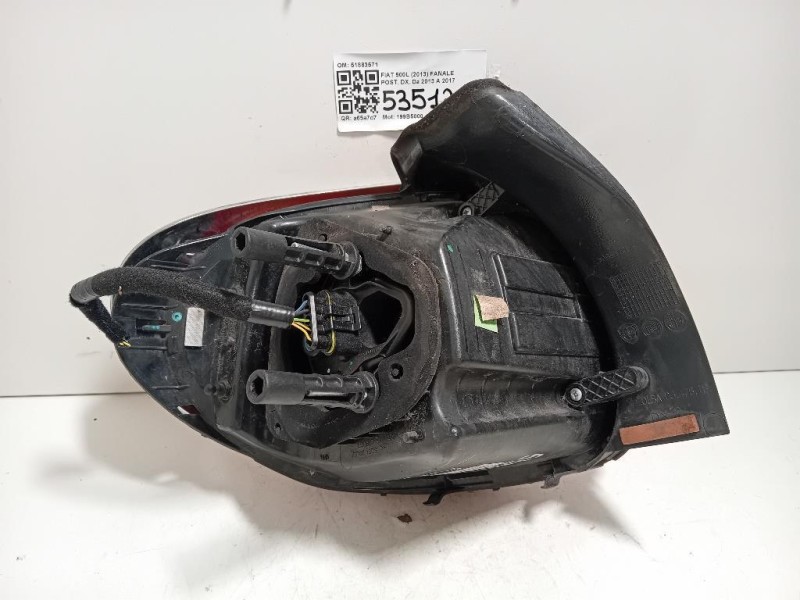 Fanale POST DX 51883571 Fiat 500L 2013
