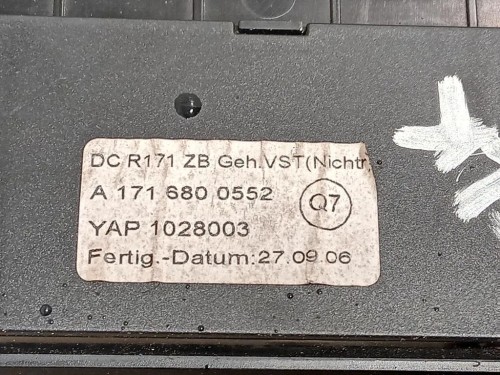 VANO Portaoggetti Cruscotto INF A1716800552 Mercedes Classe SLK R171 2008