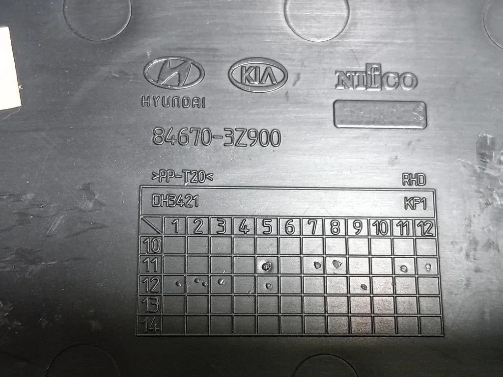 VANO Portaoggetti Cruscotto Centrale 84670-3Z900 Hyundai I40 CW 2012