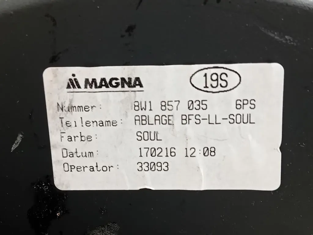 VANO Portaoggetti Cruscotto DX 8W1 857 035 Audi A4 8W5 Avant 2015