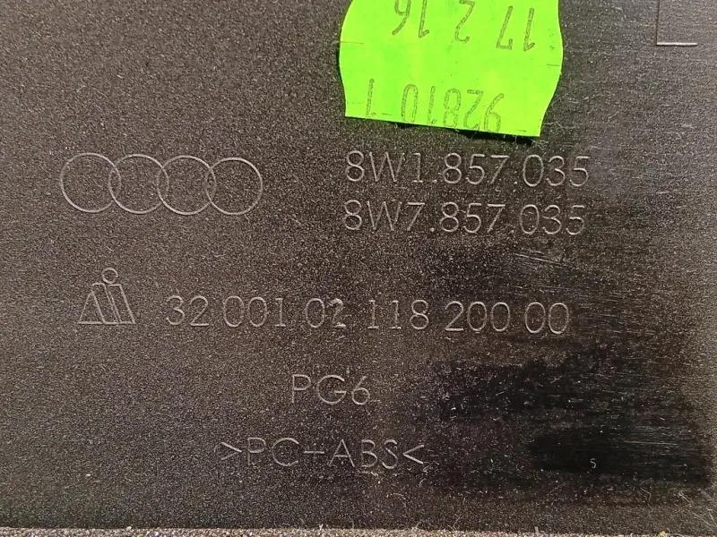 VANO Portaoggetti Cruscotto DX 8W1 857 035 Audi A4 8W5 Avant 2015