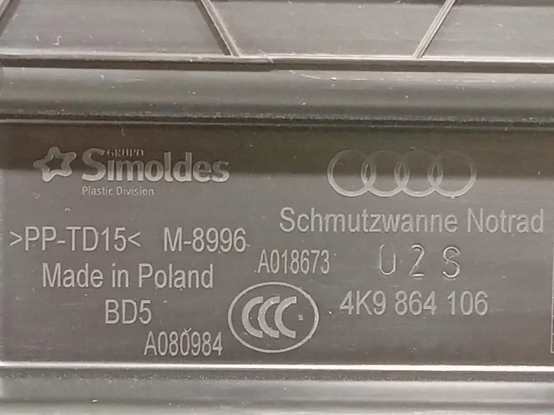 Vasca Contenitore VANO Bagagliaio 4K9 864 106 Audi A6 4a5c8 Avant 2018