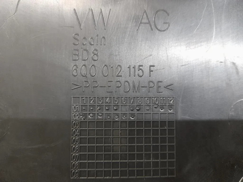 Vasca Contenitore VANO Bagagliaio 6Q0012115F Volkswagen POLO IV 2002