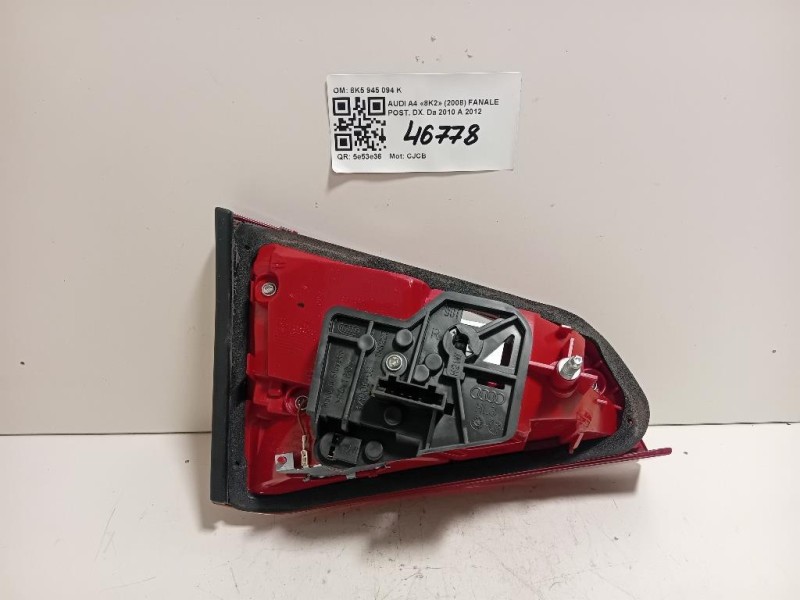 Fanale POST DX 8K5 945 094 K Audi A4 8K2 2008