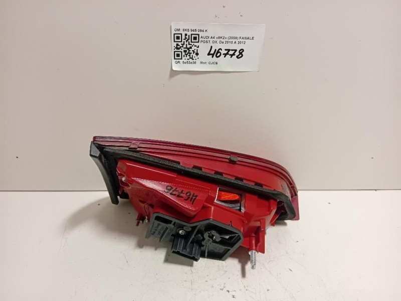 Fanale POST DX 8K5 945 094 K Audi A4 8K2 2008