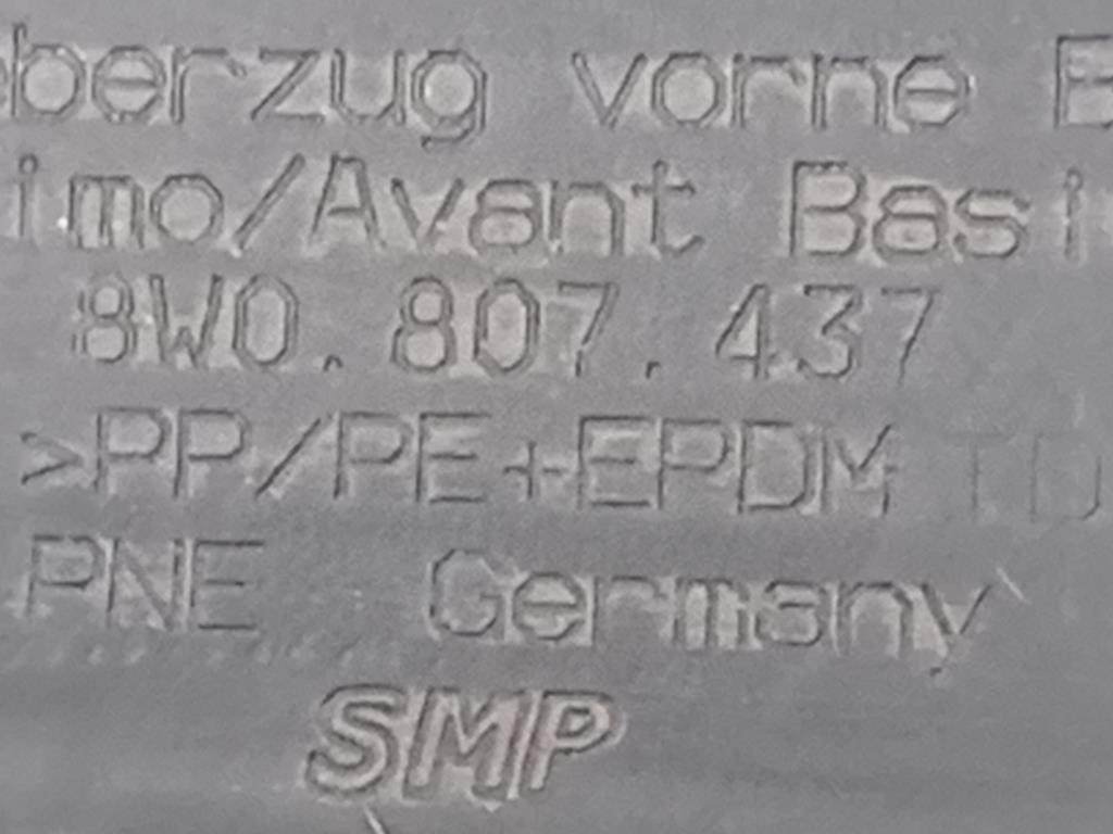 Paraurti ANT 8W0 807 437 Audi A4 8WC 2019