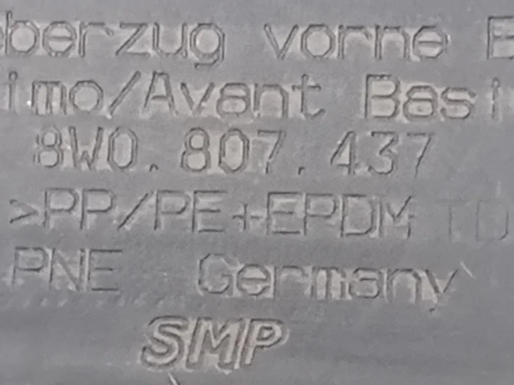 Paraurti ANT 8W0 807 437 Audi A4 8WC 2019