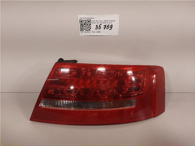 Fanale POST DX 8T0 945 096 D Audi A5 8T3 2008