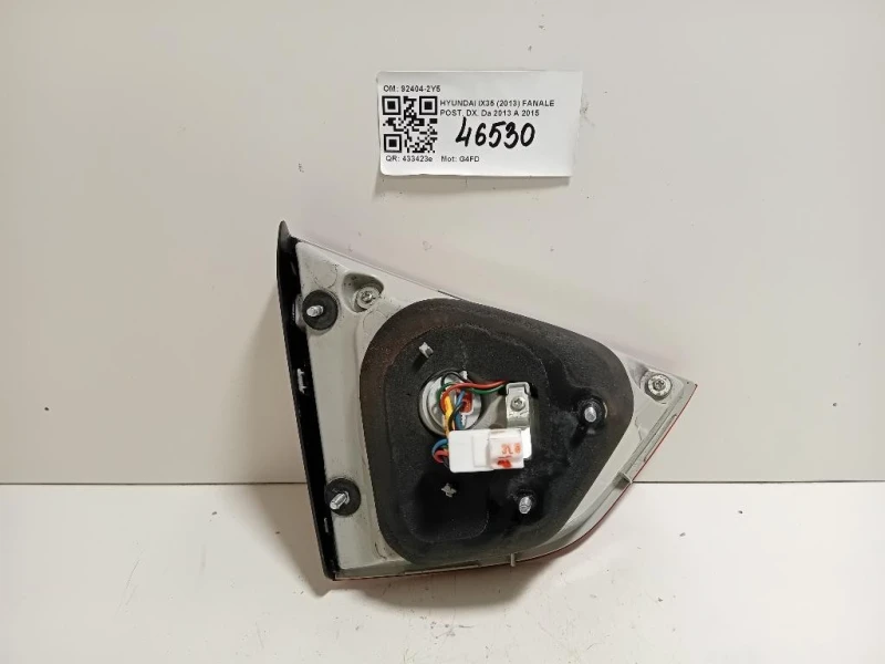 Fanale POST DX 92404-2Y5 INTERNO DESTRO Hyundai IX35 2013