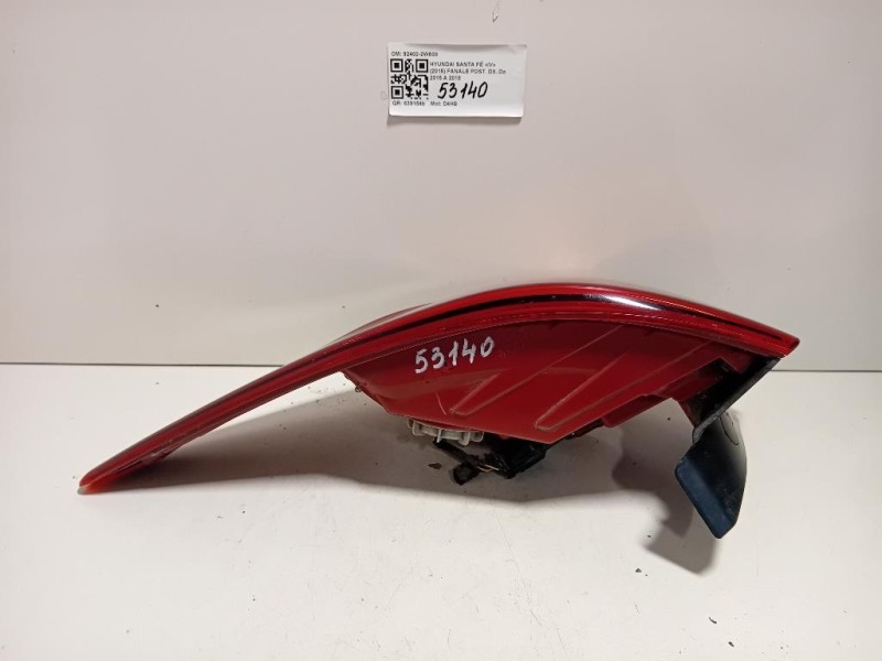 Fanale POST DX 92402-2W600 92402-2W610 Hyundai Santa FÉ IV 2015