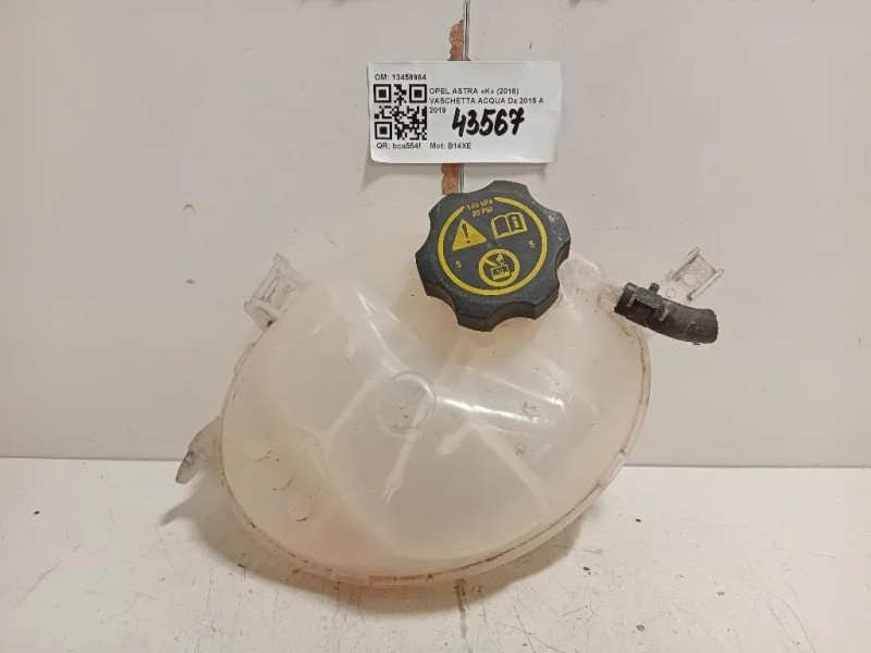 Vaschetta Acqua 13459964 Opel Astra K 2016