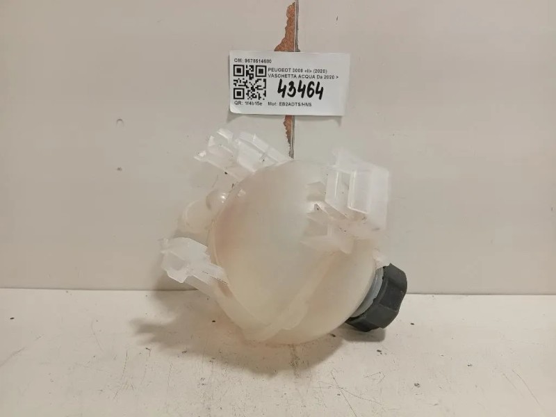 Vaschetta Acqua 9678514680 Peugeot 3008 II 2020