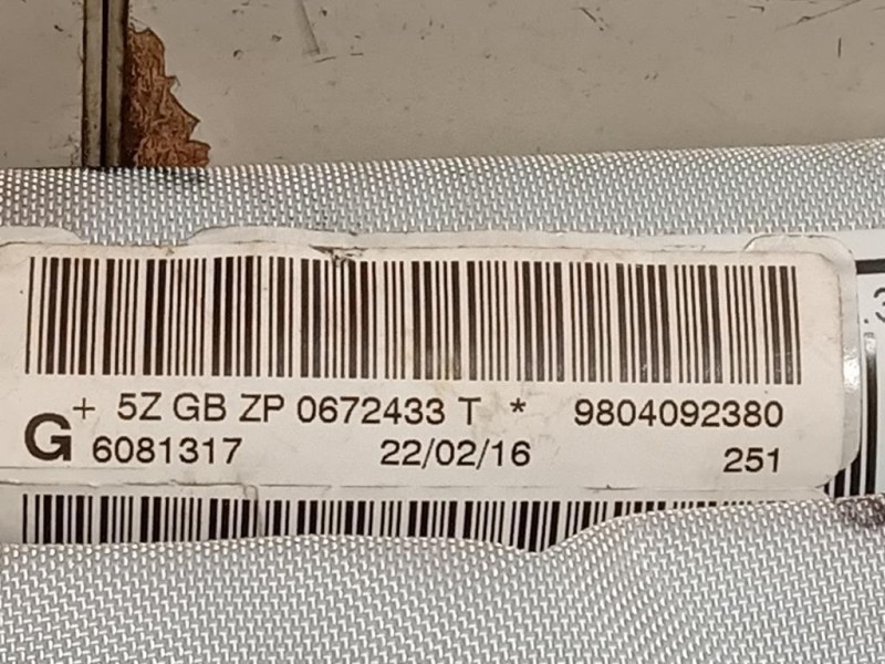 Air-bag A Tendina SX 9804092380 Peugeot 208 I 2015