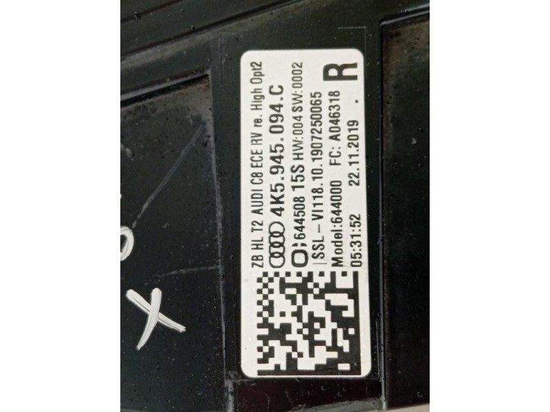 Fanale POST DX 4K5 945 094 C Audi A6 4GD Avant 2016