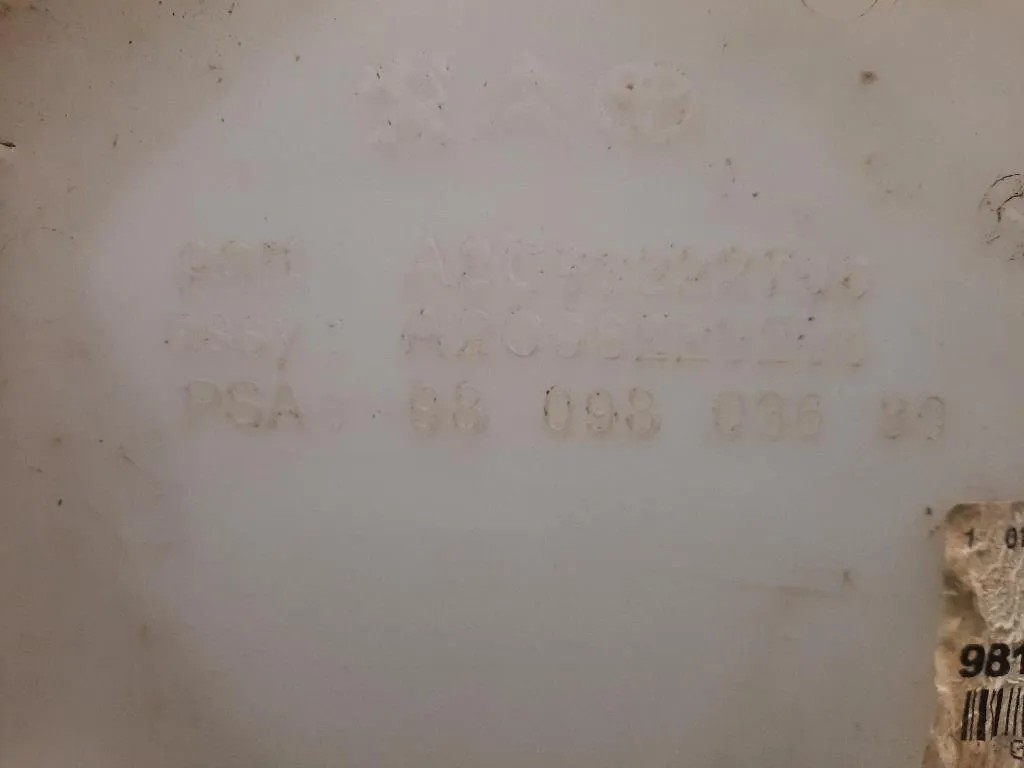 Vaschetta Tergicristalli 9809803680 Citroen Jumpy IV 2016