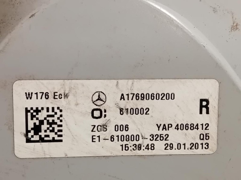 Fanale POST DX A1769060200 Mercedes Classe A W176 2013