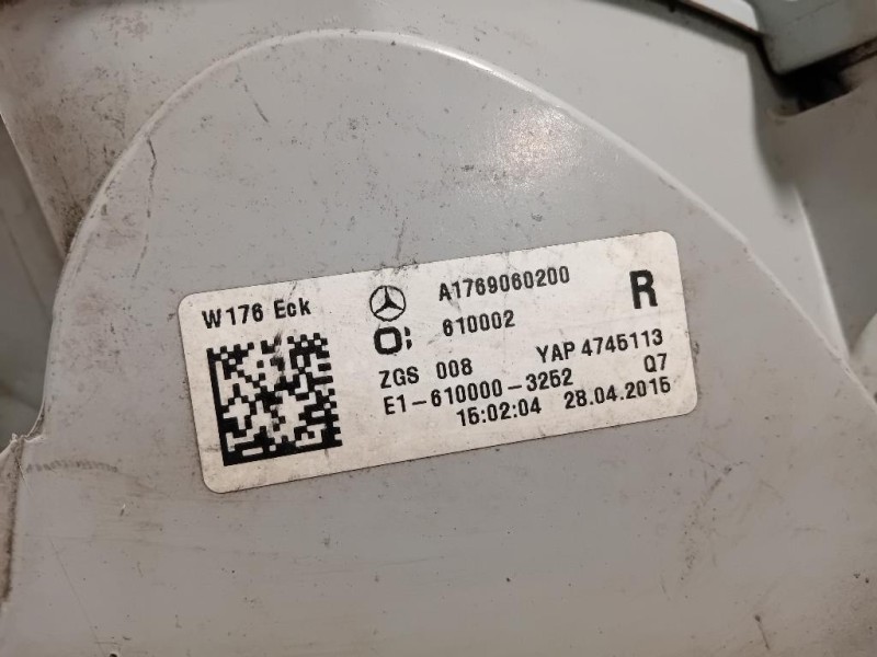 Fanale POST DX A1769060200 Mercedes Classe A W176 2015