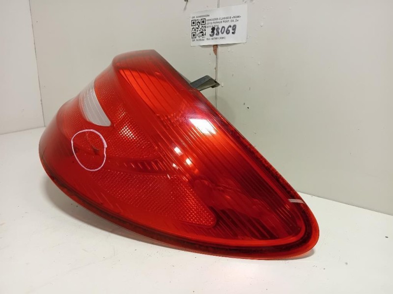 Fanale POST DX A2468200264 Mercedes Classe B W246 2012