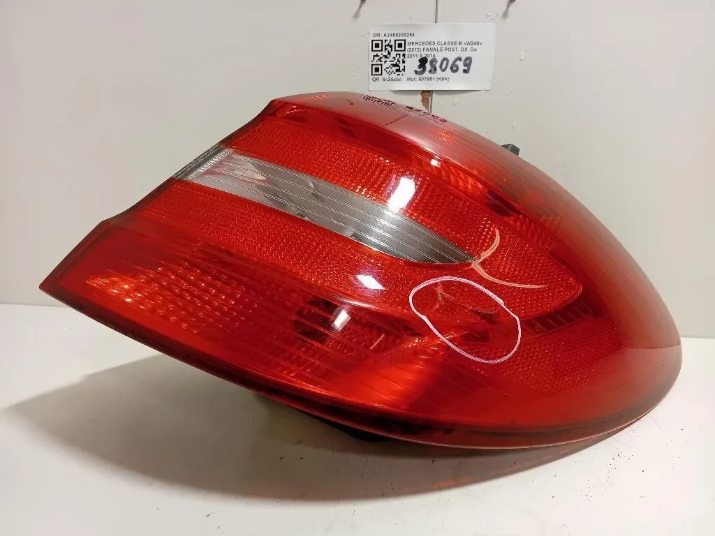 Fanale POST DX A2468200264 Mercedes Classe B W246 2012
