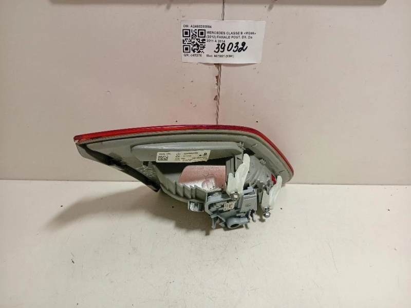 Fanale POST DX A2468200864 Mercedes Classe B W246 2012