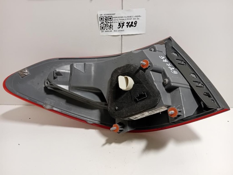 Fanale POST DX A2059060657 Mercedes Classe C W205 2014