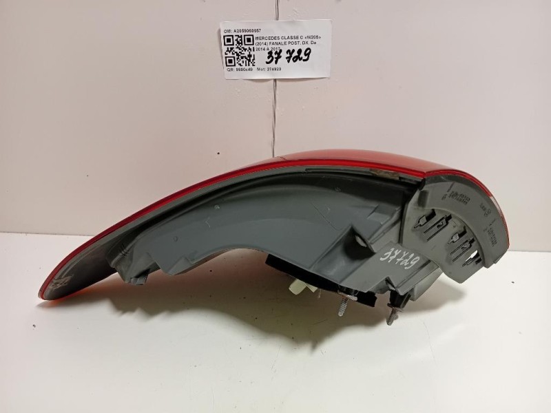 Fanale POST DX A2059060657 Mercedes Classe C W205 2014