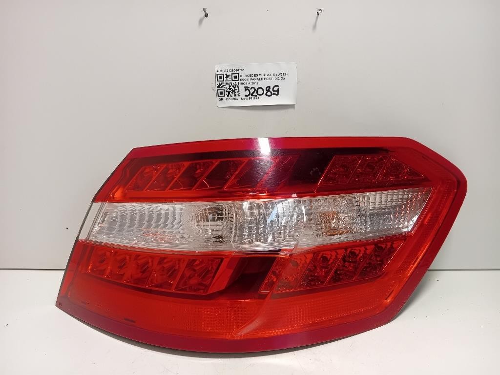 Fanale POST DX A2129066701 Mercedes Classe E W212 2009