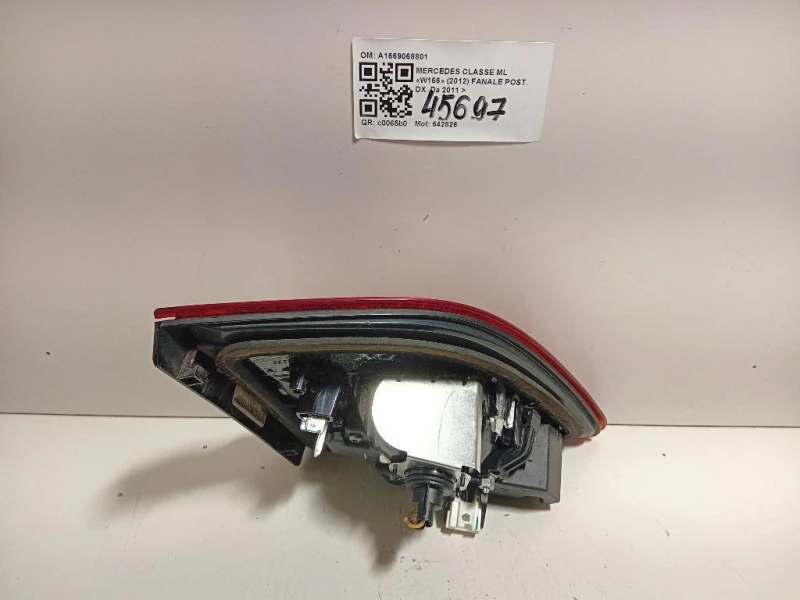 Fanale POST DX A1669068801 Mercedes Classe ML W166 2012