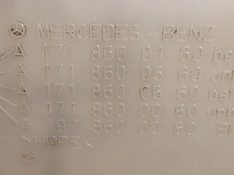 Vaschetta Tergicristalli A1978600060 Mercedes Classe SLK R171 2004