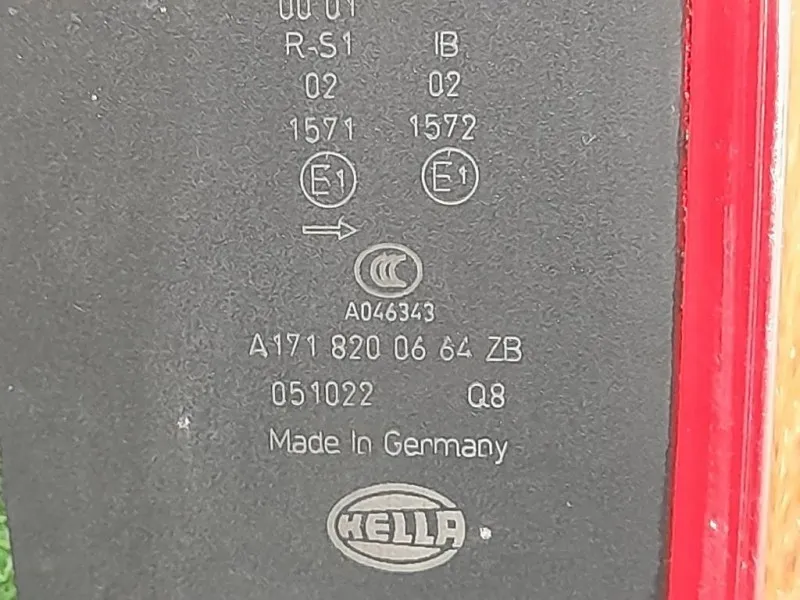 Fanale POST DX A1718200664 Mercedes Classe SLK R171 2008