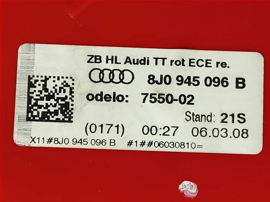 Fanale POST DX 8J0 945 096 B Audi TT 8J3 2010