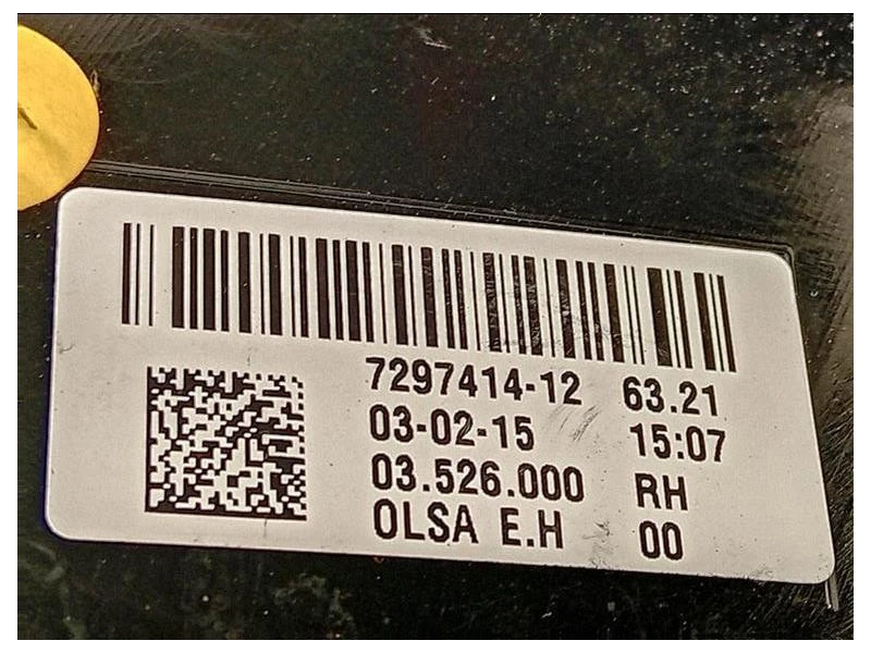 Fanale POST DX 7297414-12 Mini MINI Cooper F55 2014