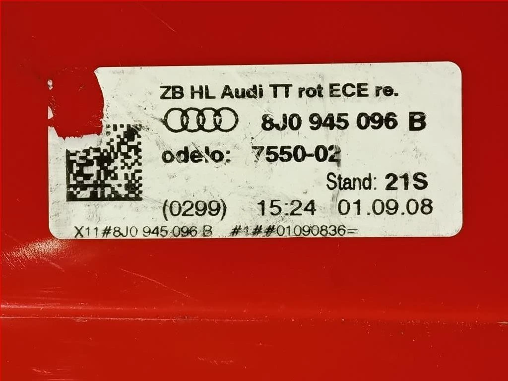 Fanale POST DX 8J0 945 096 B Audi TT 8J3 2010