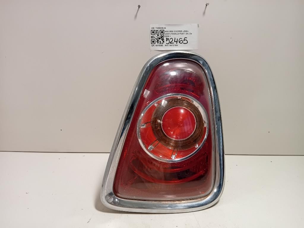 Fanale POST DX 7255909-04 Mini MINI Cooper R56 2007