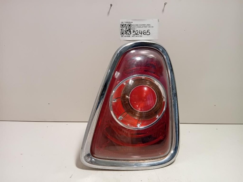 Fanale POST DX 7255909-04 Mini MINI Cooper R56 2007